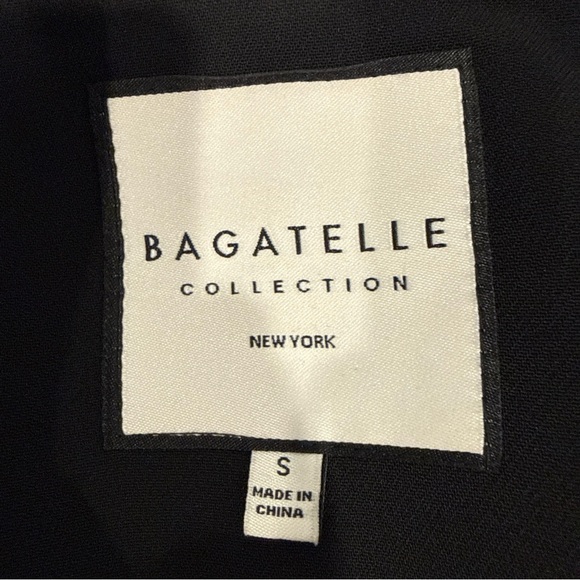bagatelle Black Double Breasted Belted Trenchcoat - Picture 7 of 7